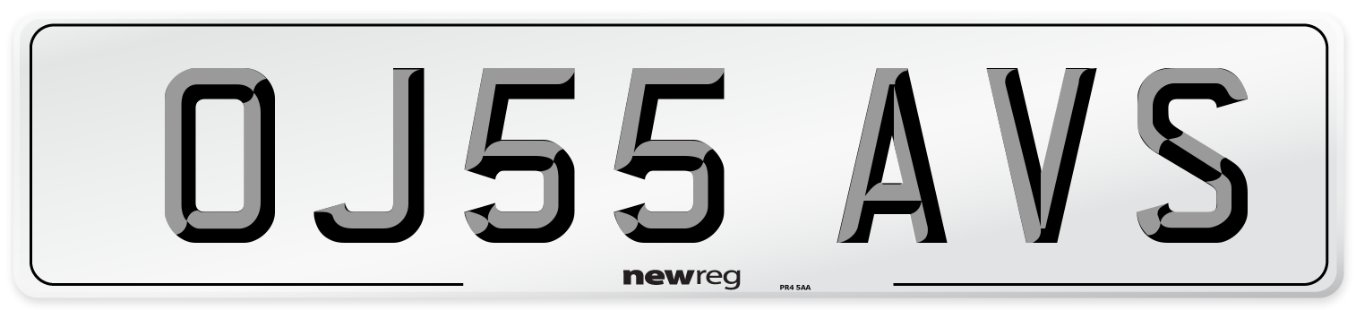OJ55 AVS Number Plate from New Reg
